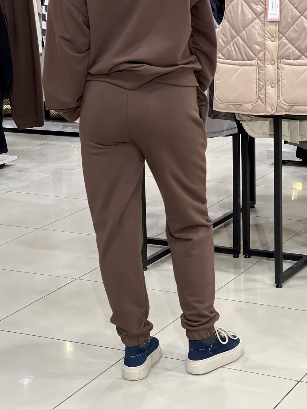 Брюки LP LC058j джогери тринитка шоколад, S