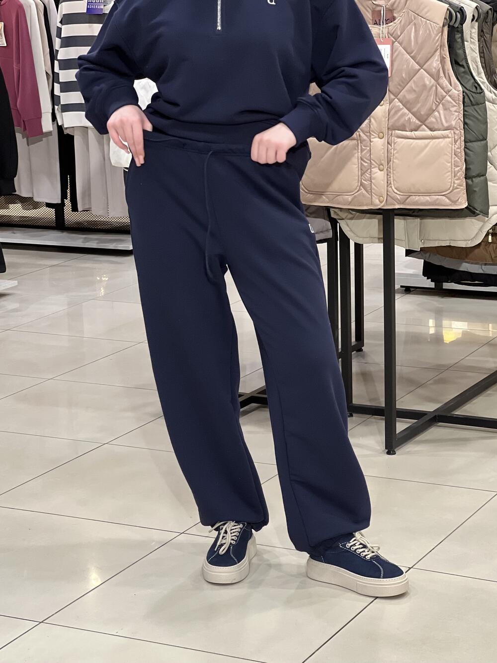 Брюки LR LC068j спортивні джогери т.синій, M