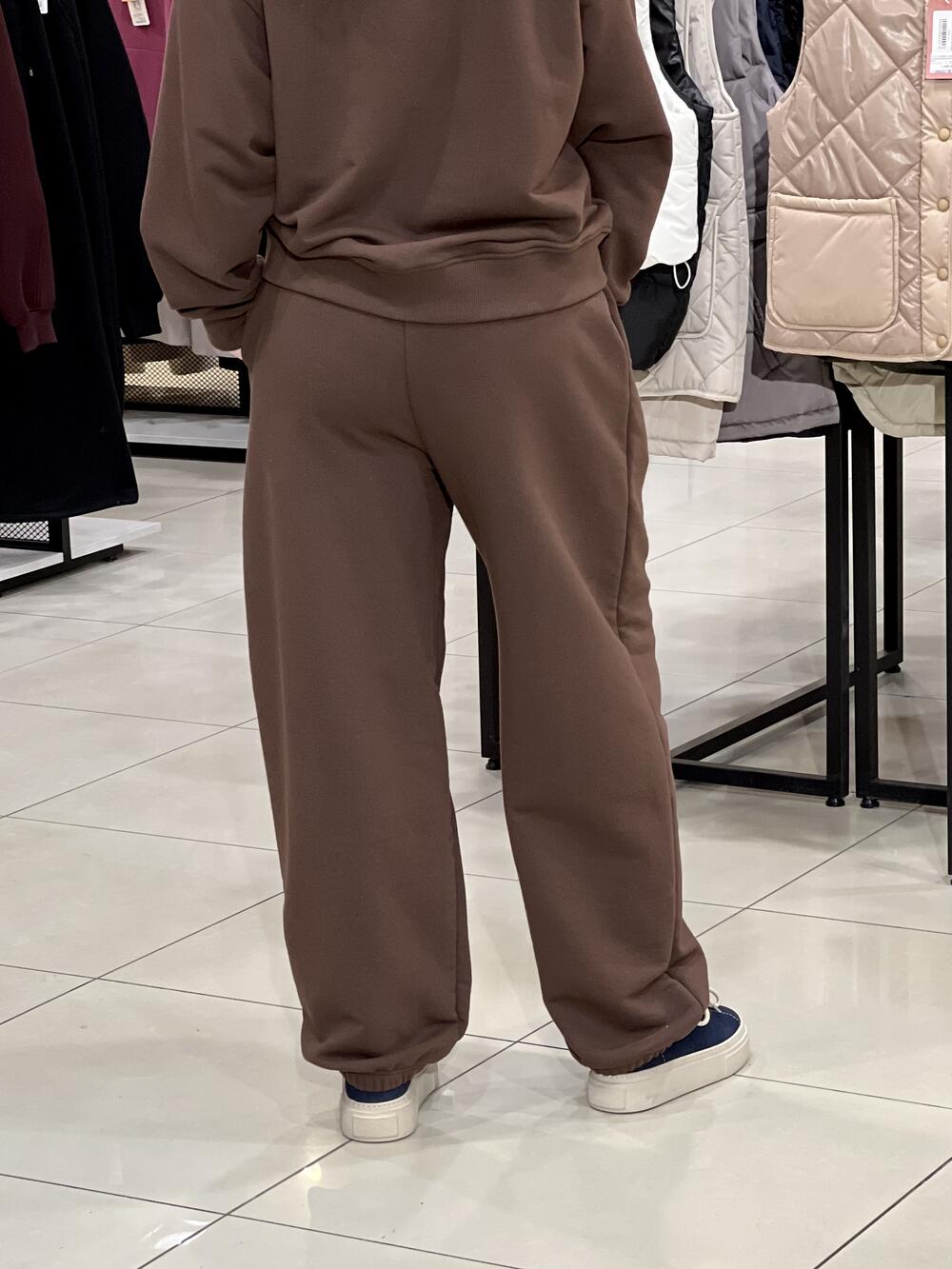 Брюки LR LC068j спортивні джогери шоколад, M