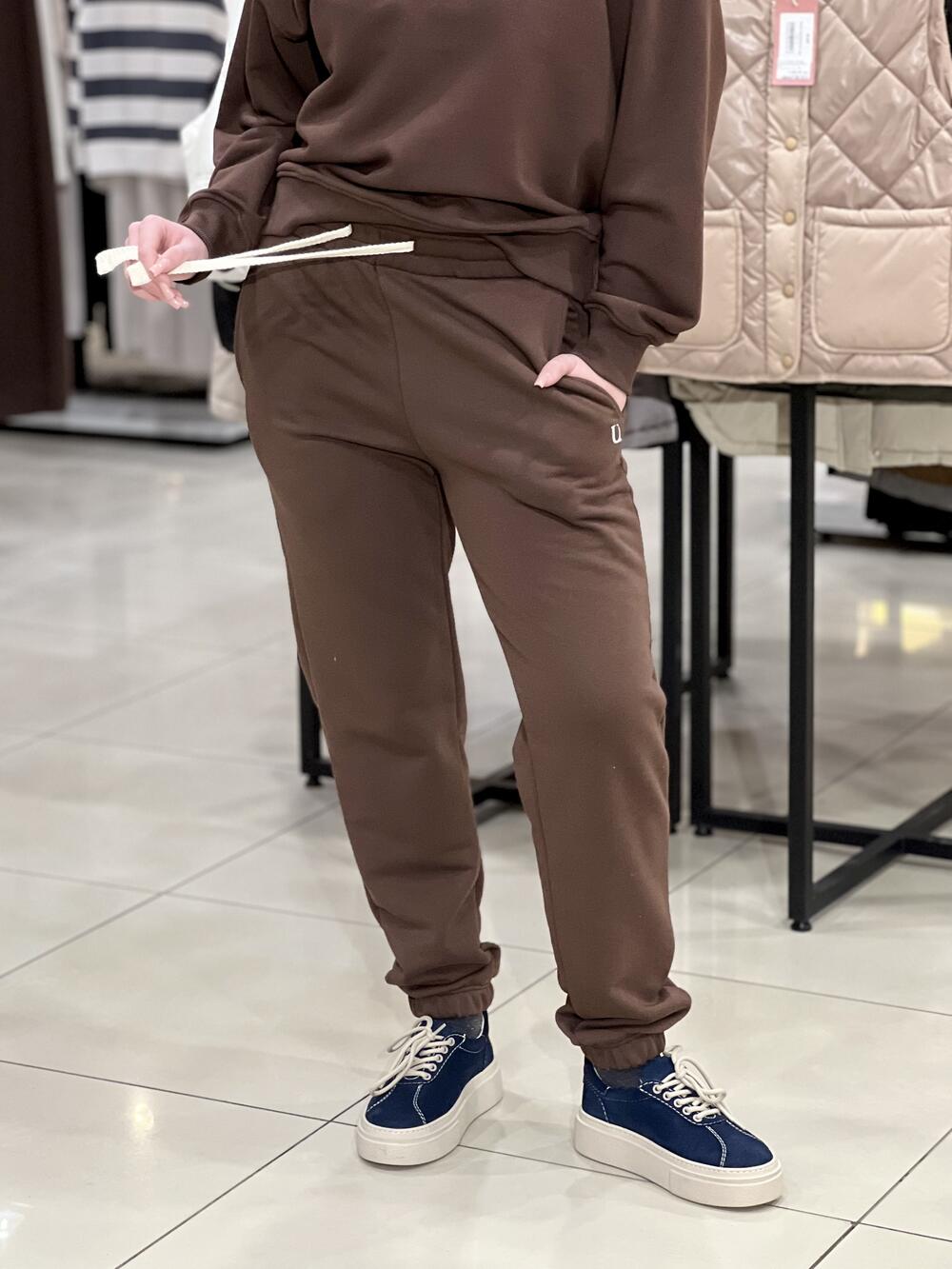 Брюки LP LC058j джогери тринитка шоколад, L