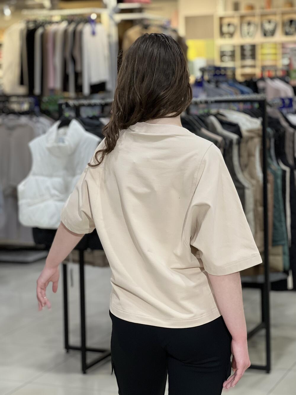 Футболка LR 2012-91 широкий рукав бежевий, XS