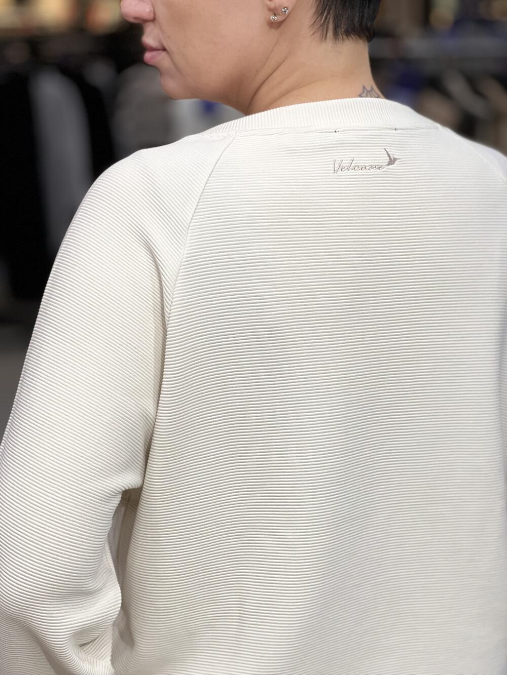 Джемпер LR L01013 B-MINK реглан рубчик молочний, M