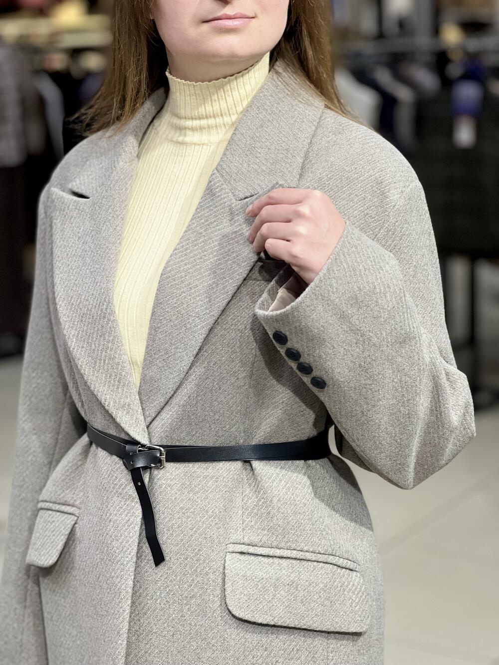 Піджак пальтовий SIM LR 285 вовна рубчик бежевий, 42/S