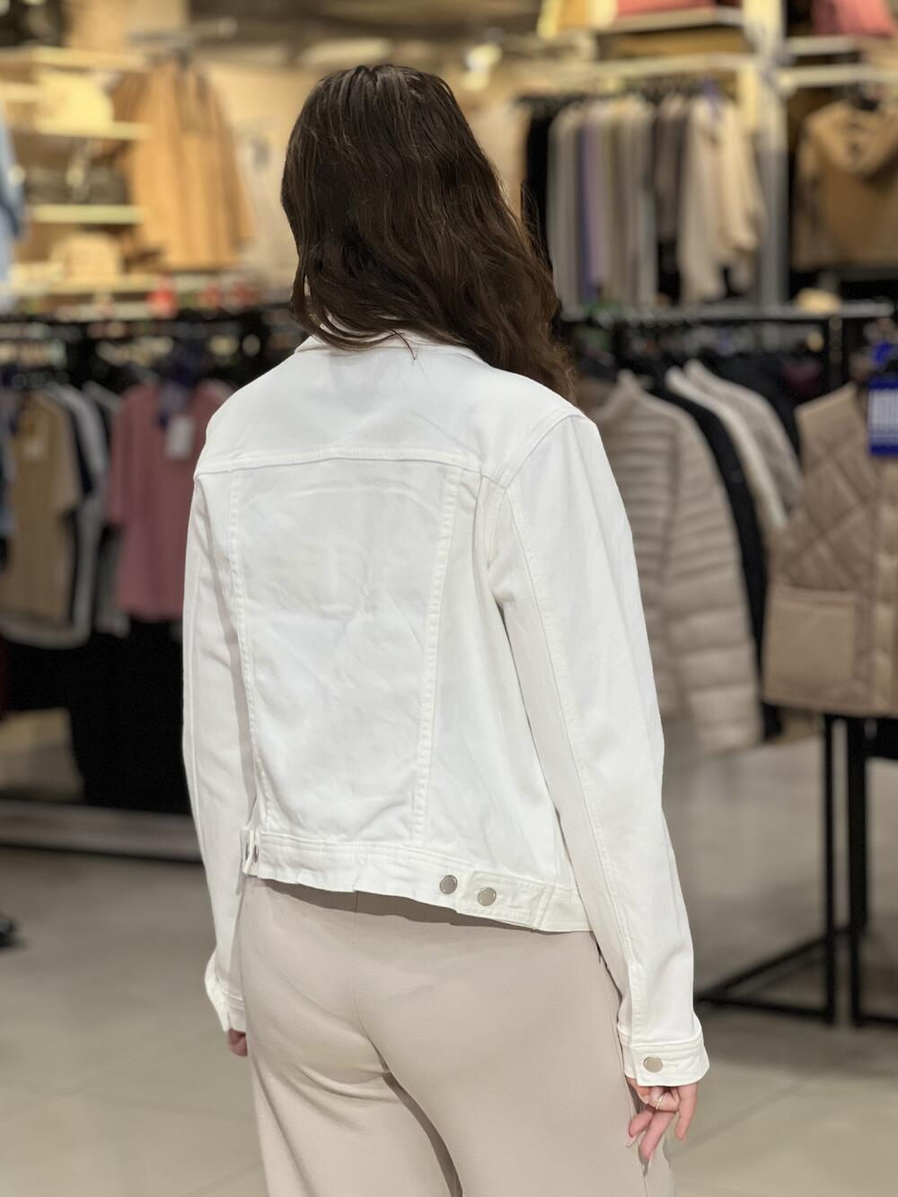 Куртка LR L26438 J-NALA джинсова коротка білий, XL