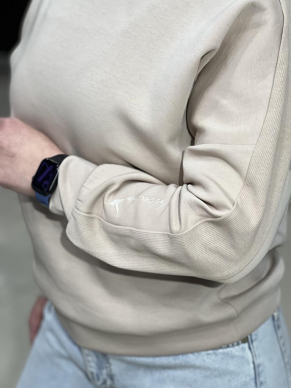 Джемпер LR L01012 B-ALLURE д/р інтерлок бежевий, XL