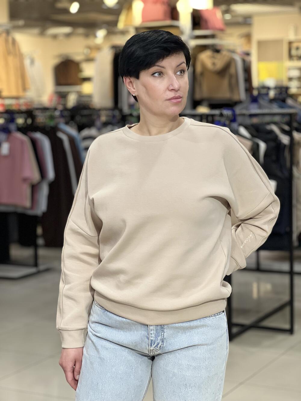 Джемпер LR L01012 B-ALLURE д/р інтерлок бежевий, XS