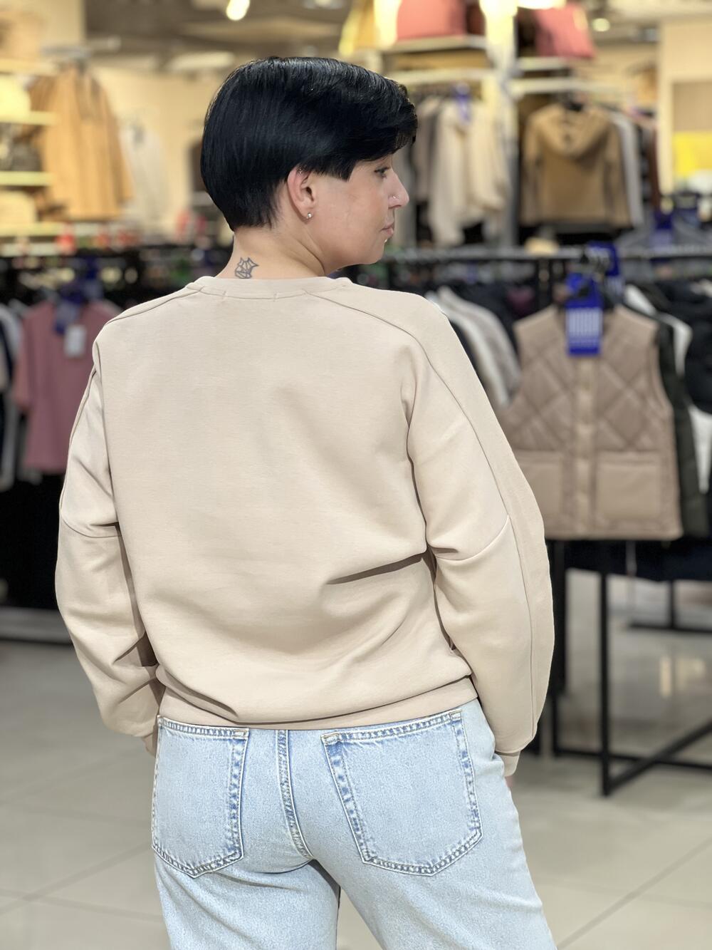 Джемпер LR L01012 B-ALLURE д/р інтерлок бежевий, XL