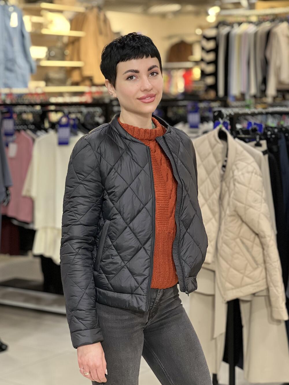 Куртка LR L06229 J-MANOLA коротка без капюшона чорний, XS