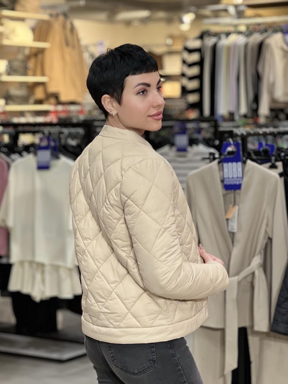 Куртка LR L06229 J-MANOLA коротка без капюшона св.бежевий, XL