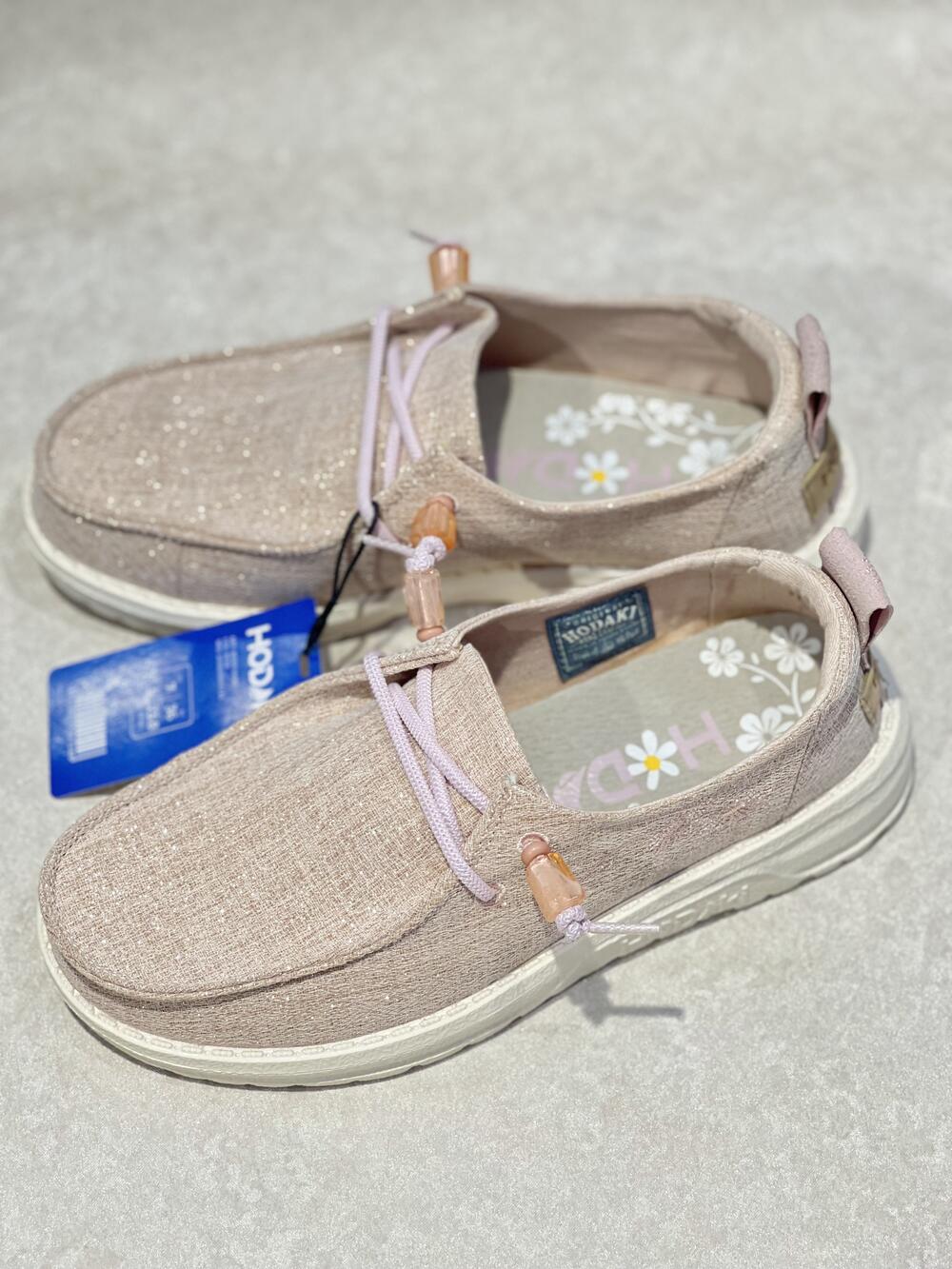 Мокасини жіночи BORA SHINE ROSE 30-60 текстиль блиск літо бл.рожевий, 39