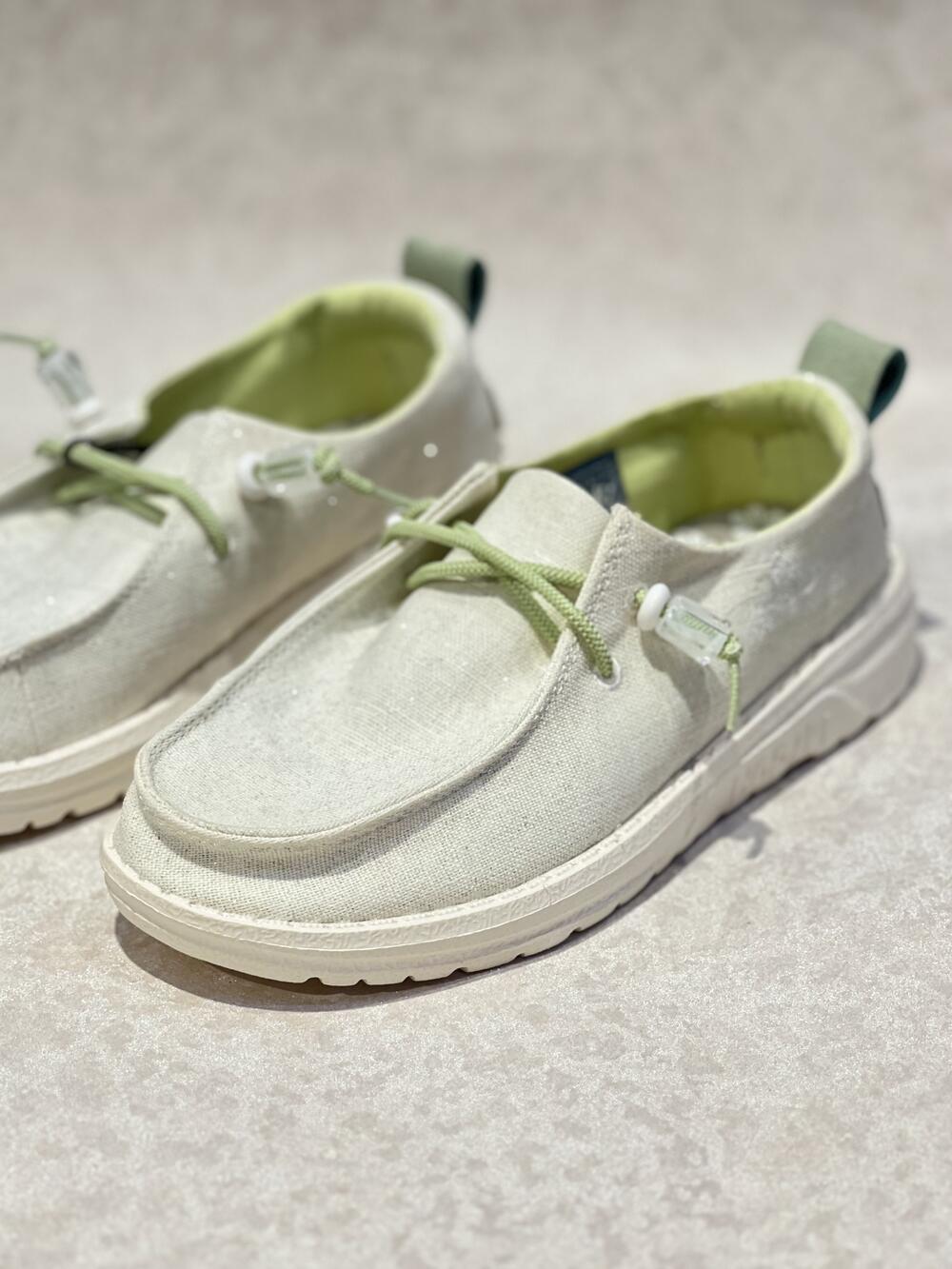 Мокасини жіночі BORA SHINE 30-20 текстильні з люрексом літо св.бежевий, 40
