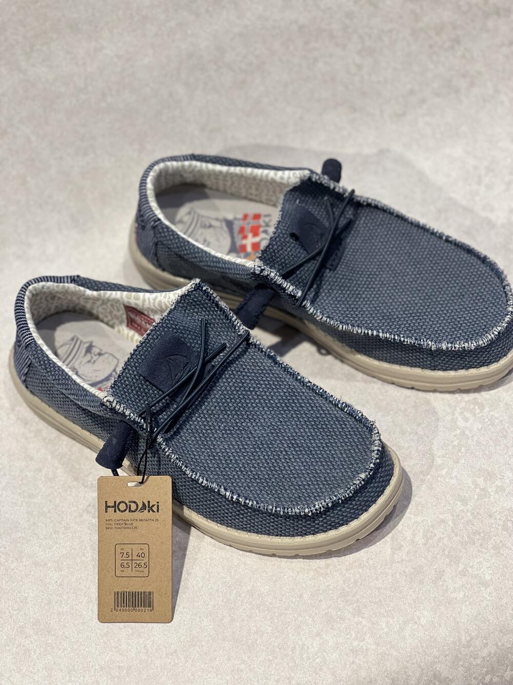 Мокасини чоловічі CAPTAIN JUTE REGATTA DEEP BLUE 20-145 текстиль літо синій, 45