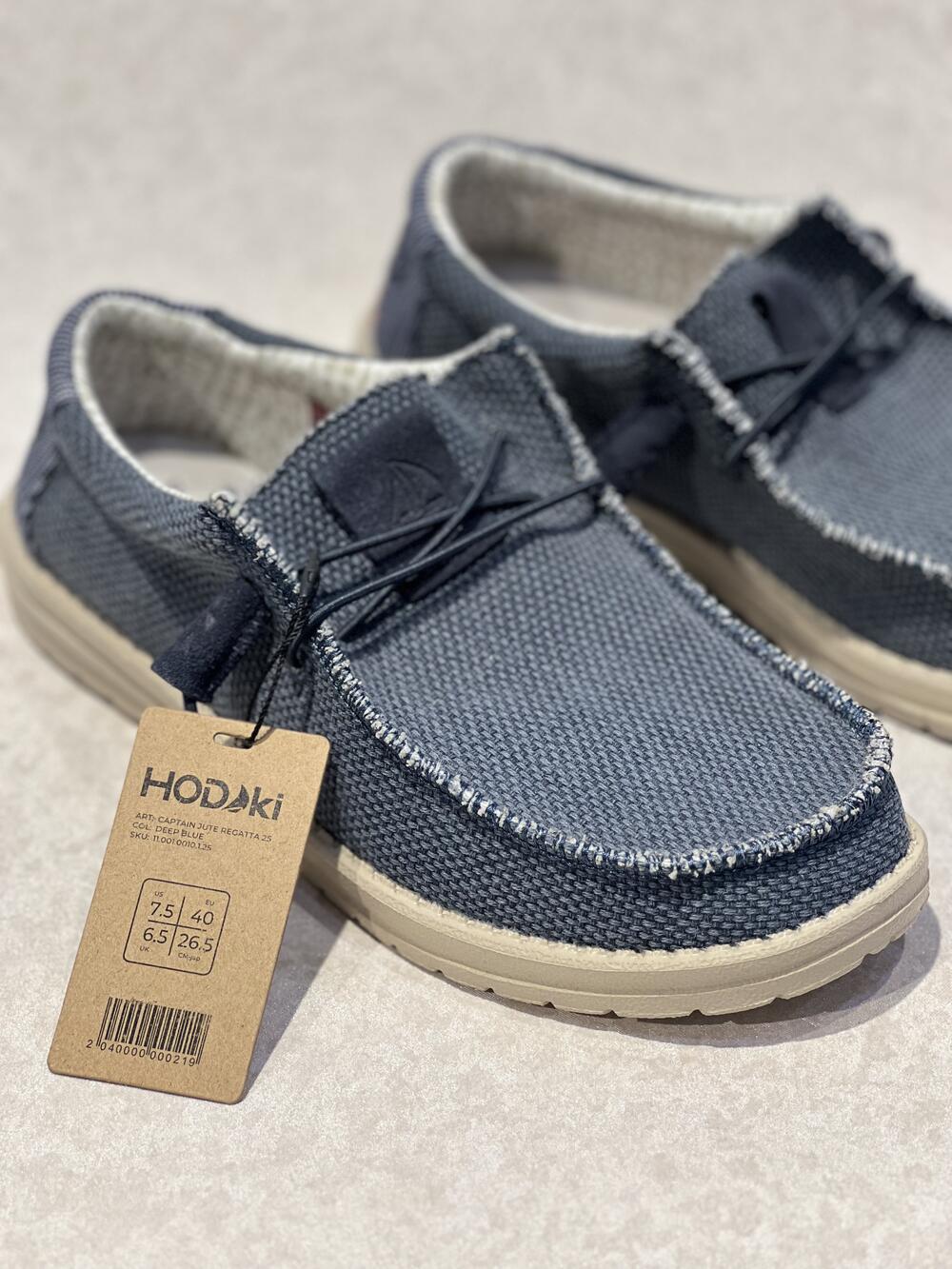 Мокасини чоловічі CAPTAIN JUTE REGATTA DEEP BLUE 20-145 текстиль літо синій, 41