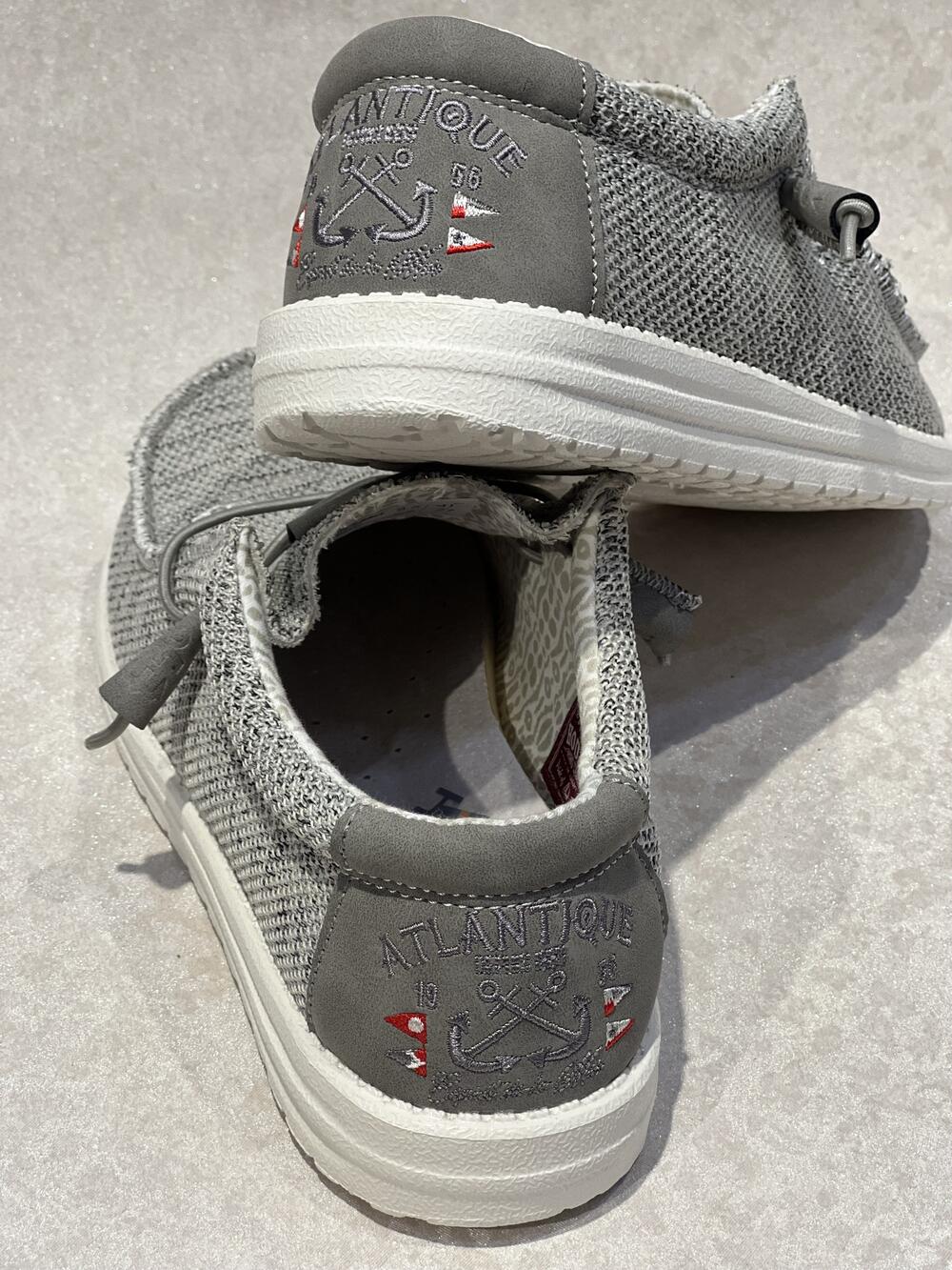 Мокасини чоловічі 30-98 CAPTAIN TIGHT REGATTA GREY літо св.сірий меланж, 43