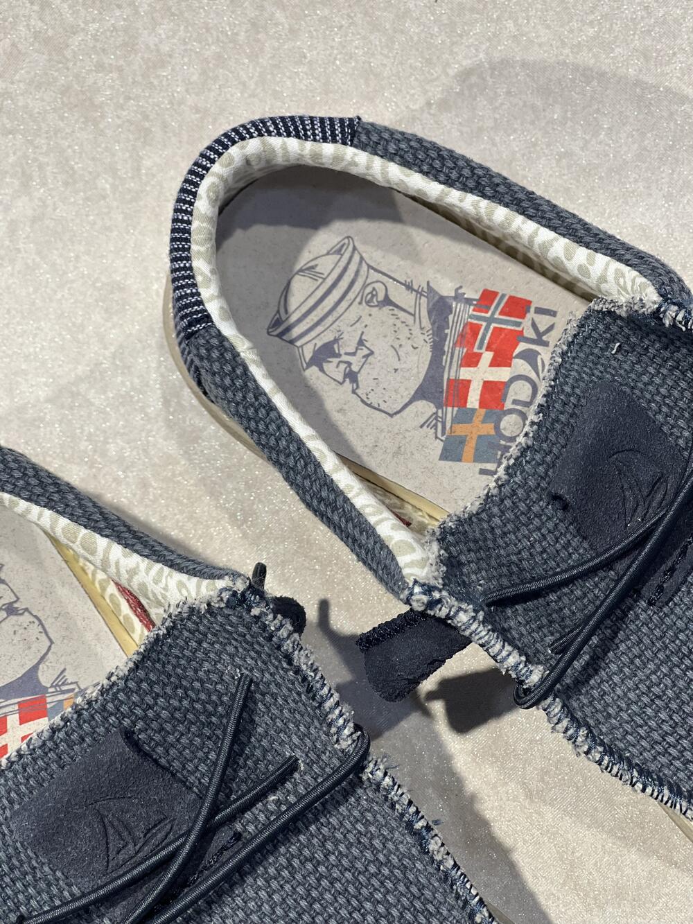 Мокасини чоловічі CAPTAIN JUTE REGATTA DEEP BLUE 20-145 текстиль літо синій, 44