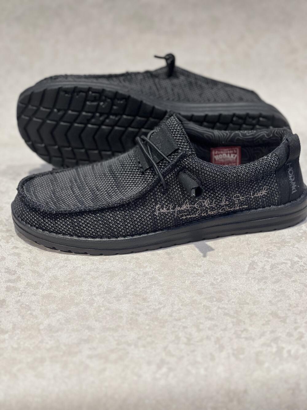 Мокасини чоловічі CAPTAIN TIGHT SURF BLACK 20-147 текстиль літо чорно-сірий, 45